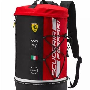 puma ferrari backpack purple